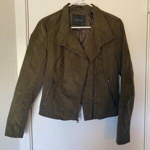 MARC NEW YORK | Faux Suede Olive Green Jacket
